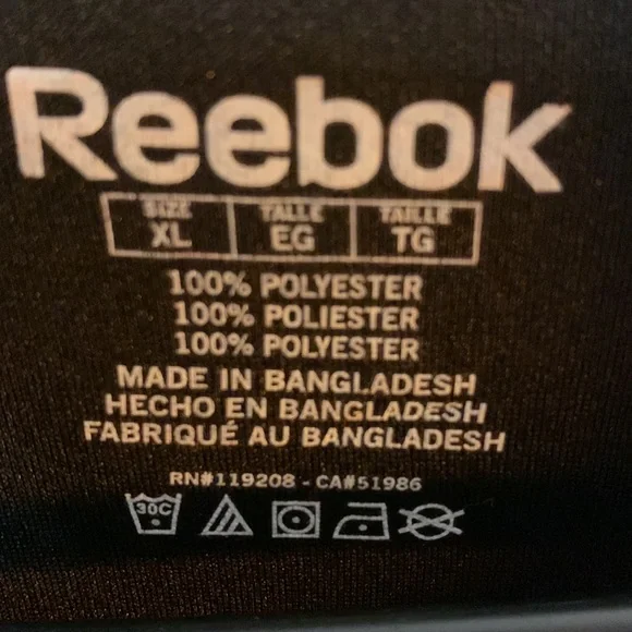 Pittsburgh penguin Reebok polo shirt, extra-large, black with gold trim - Picture 2 of 6